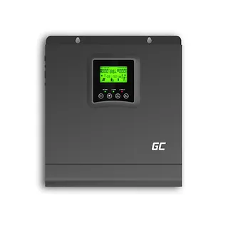 Green Cell Inwerter solarny falownik Off Grid z ładowarką solarną MPPT 24VDC 230VAC 2000VA/2000W Czysta sinusoida