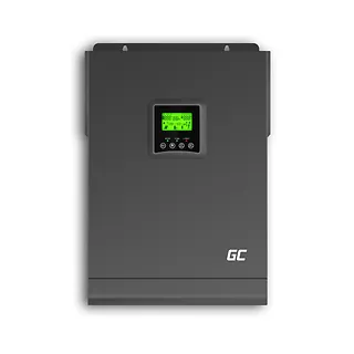 Green Cell Inwerter solarny falownik Off Grid z ładowarką solarną MPPT 48VDC 230VAC 3000VA/3000W Czysta sinusoida