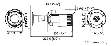 Hikvision Kamera IP DS-2CD1643G2-IZ (2.8-12mm)