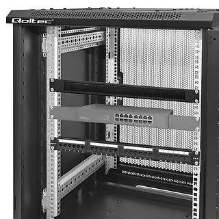 Qoltec Przepust szczotkowy do szaf RACK 19" | 1U