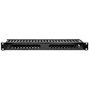 Qoltec Organizer kabli do szaf RACK 19" | 24 porty | 1U