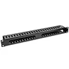 Qoltec Organizer kabli do szaf RACK 19" | 24 porty | 1U