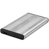Qoltec Obudowa | kieszeń do dysków HDD SSD 2.5" SATA3 | USB 3.0 | Srebrna
