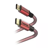 Hama Kabel ładujący USB-C 1,5m Czerwony