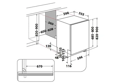 Whirlpool Zmywarka WCIO3T341PES