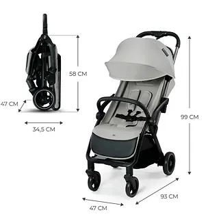 Kinderkraft Wózek spacerowy APINO DOVE GREY