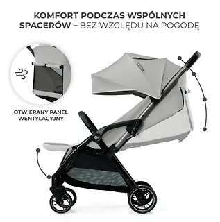 Kinderkraft Wózek spacerowy APINO DOVE GREY