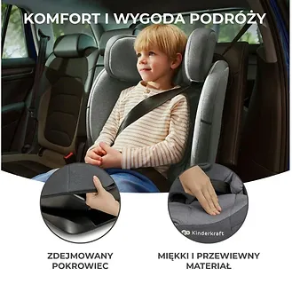 Kinderkraft Fotelik ONETO3 i-Size 76-150 GRAPHITE BLACK