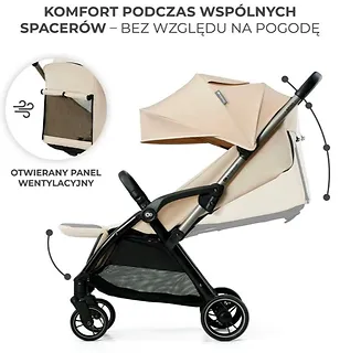 Kinderkraft W&oacute;zek spacerowy APINO DUNE BEIGE