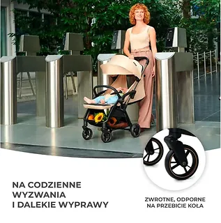 Kinderkraft W&oacute;zek spacerowy APINO DUNE BEIGE