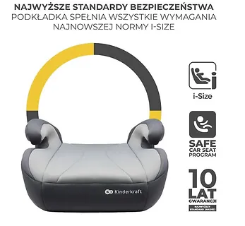 Kinderkraft Fotelik I-BOOST GREY