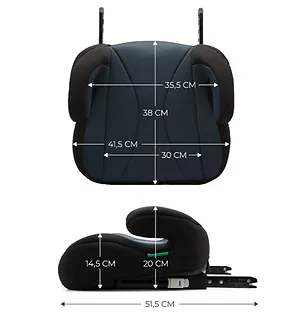 Kinderkraft Fotelik I-BOOST BLACK