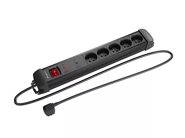 Lanberg Listwa zasilająca 5.0m 5x230 cz SP1-05E-0500-BK
