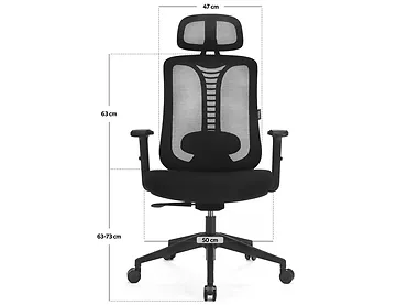 Fotel Biurowy Obrotowy Levano System LV0653 Ergo Essential Czarny