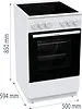 Gorenje Kuchnia ceramiczna GEC5A41WG
