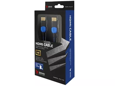 Kabel HDMI 2.0 SAVIO GCL-05 4K Gaming Play Station 3m Oplot niebieski