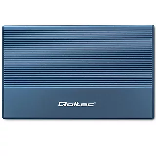 Qoltec Obudowa | Kieszeń na dysk SSD HDD 2.5" | SATA | USB 3.0 | Super  speed 5Gb/s | 2TB | Niebieskia