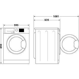 Whirlpool Pralko-suszarka FFWDD1076258SVEE