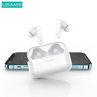 USAMS Słuchawki Bluetooth TWS 5.0 ANC LY Series białe BHULY06