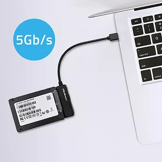 Qoltec Adapter SATA | Przejściówka na dysk SSD HDD 2.5" | USB 3.0 | Super speed 5Gb/s | 2TB
