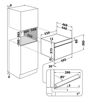 Whirlpool Kuchnia mikrofalowa W6MD440NB