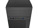 Natec Obudowa Helix USB-C MATX Mini Tower Czarna