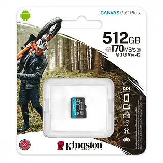 Kingston Karta pamięci microSD 512GB Canvas Go Plus 170/90MB/s
