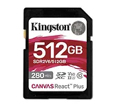 Kingston Karta pamięci SD 512GB React Plus 280/150/MB/s U3 V60