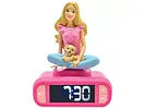 LEXIBOOK Budzik Barbie z lampką nocną 3D i specjalnymi dzwonkami