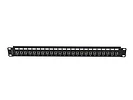Lanberg Patch panel 24 porty 19 cali gniazdo Typ F beczka czarny