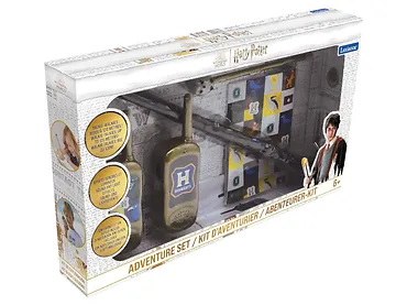 Lexibook Harry Potter - Zestaw poszukiwacza przygód czarodzieja z różdżką, magiczną różdżką, notesem, długopis