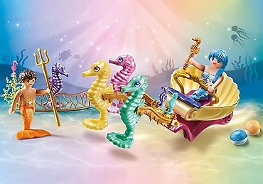 Playmobil Zestaw figurek Princess Magic 71500 Podwodni mieszkańcy z powozem koników morskich