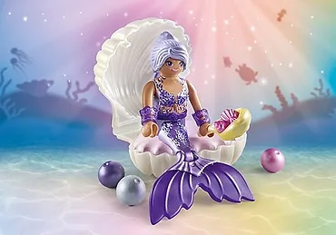 Playmobil Zestaw figurek Princess Magic 71502 Syrenka z perłową muszelką