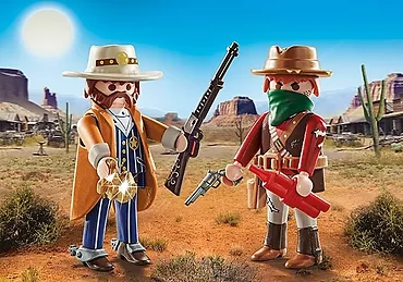 Playmobil Zestaw figurek Duo Pack 71508 Bandyta i szeryf