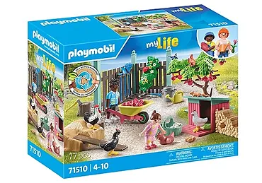 Playmobil Zestaw figurek My Life 71510 Mała kurza ferma w ogródku Tiny House