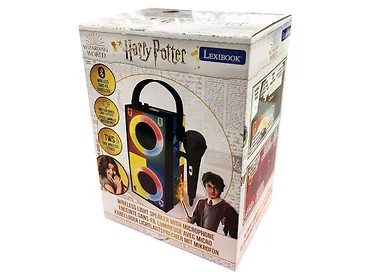 Lexibook Harry Potter – Przenośny głośnik Bluetooth z mikrofonem, efektami świetlnymi, karaoke, bezprzewodowy,
