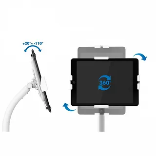 Techly Stojak podłogowy do iPad i tablet 9,7-10,1 cali z ramką i blokadą