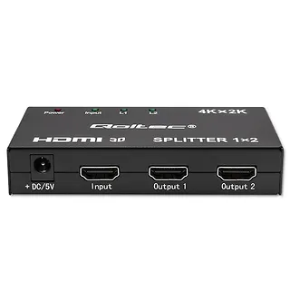 Qoltec Aktywny rozdzielacz Splitter 2 x HDMI 4K x 2K | 3.4Gb/s