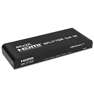 Qoltec Aktywny rozdzielacz Splitter 4 x HDMI 4K x 2K | 3.4Gb/s
