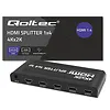 Qoltec Aktywny rozdzielacz Splitter 4 x HDMI 4K x 2K | 3.4Gb/s