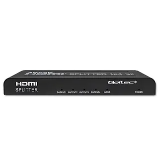 Qoltec Aktywny rozdzielacz Splitter 4 x HDMI 4K x 2K | 3.4Gb/s