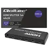 Qoltec Aktywny rozdzielacz Splitter 4 x HDMI 4K x 2K | 6Gb/s | 60Hz