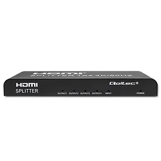 Qoltec Aktywny rozdzielacz Splitter 4 x HDMI 4K x 2K | 6Gb/s | 60Hz