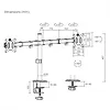 Maclean Uchwyt biurkowy MC-754N 2 monitory