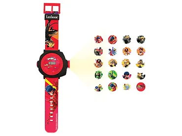 LEXIBOOK Zegarek z Projektorem Biedronka i Czarny Kot
