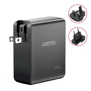 Unitek Ładowarka Sieciowa GAN 3 Porty 2x USB-C 1x USB-A 140W; P1115A