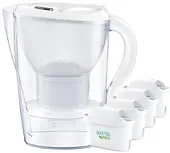 Brita Dzbanek filtrujący 3,5l Marella XL + 4 wkłady Maxtra Pro Pure Performance biały