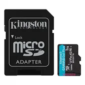 Kingston Karta microSD 1TB Canvas Go Plus 170/90MB/s Adapter