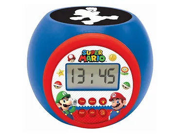 Lexibook Super Mario Budzik - Zegar z projektorem dla dzieci RL977NI