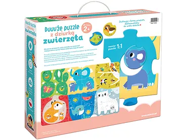 CzuCzu Duuuże puzzle z dziurką - zwierzęta